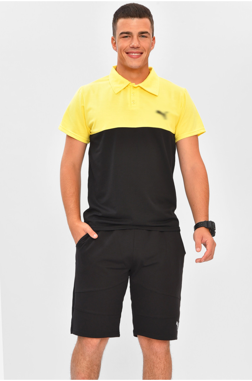 Костюм мужской черно-желтого цвета 204275 Костюм мужской черно-желтого цвета 204275