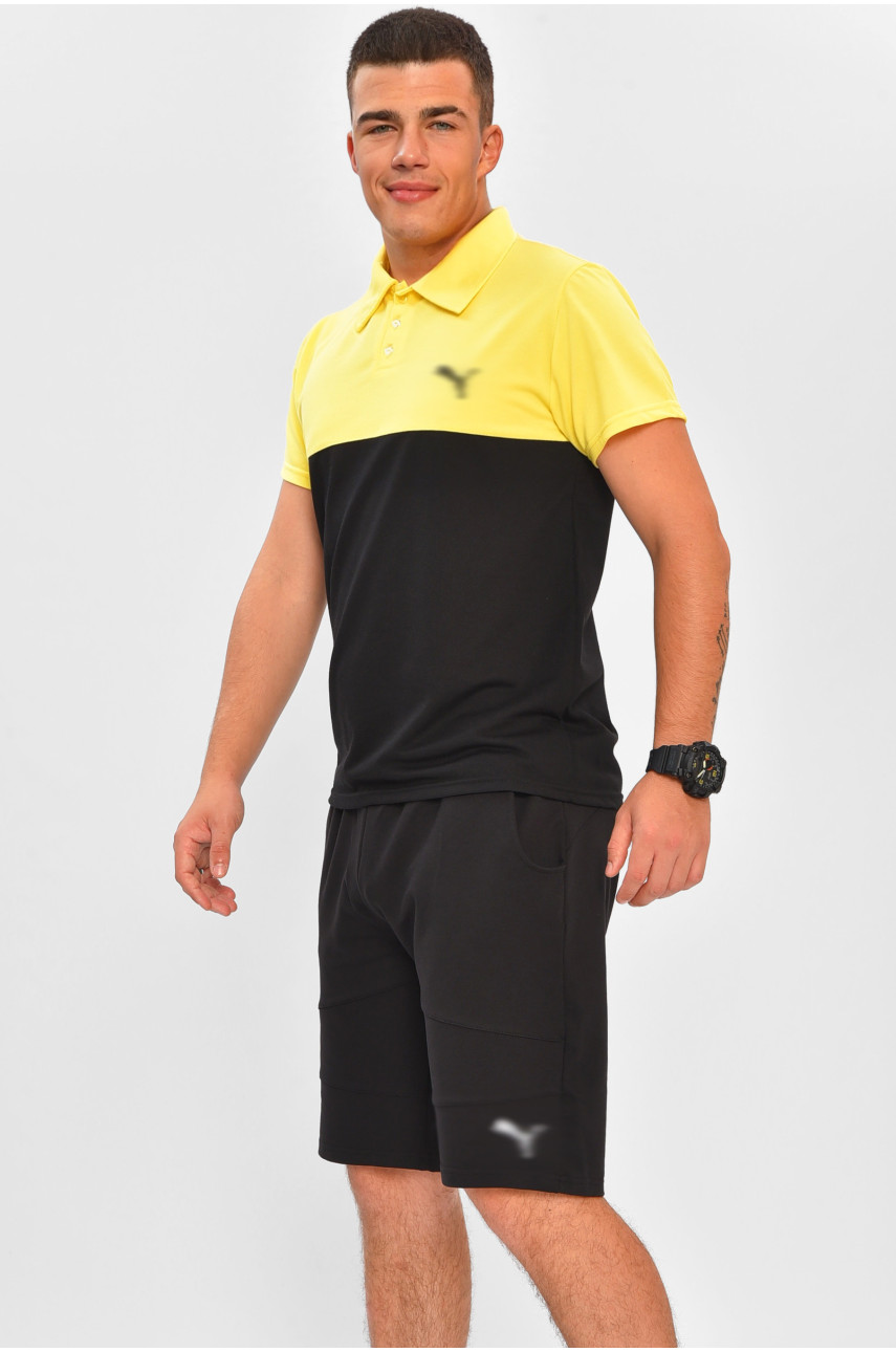 Костюм мужской черно-желтого цвета 204275 Костюм мужской черно-желтого цвета 204275