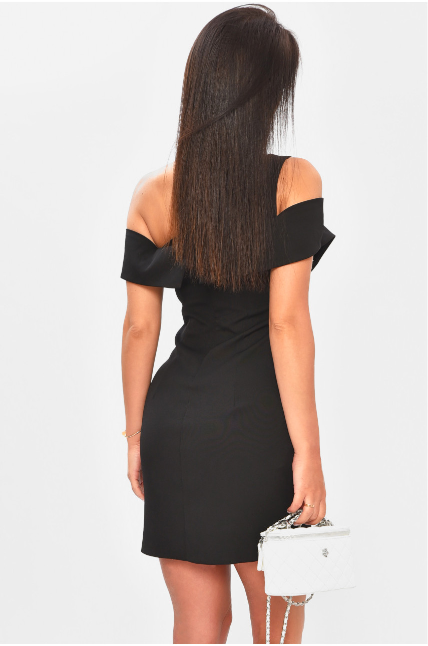 Платье женское однотонное черного цвета 2781 204286 Платье женское однотонное черного цвета 2781 204286