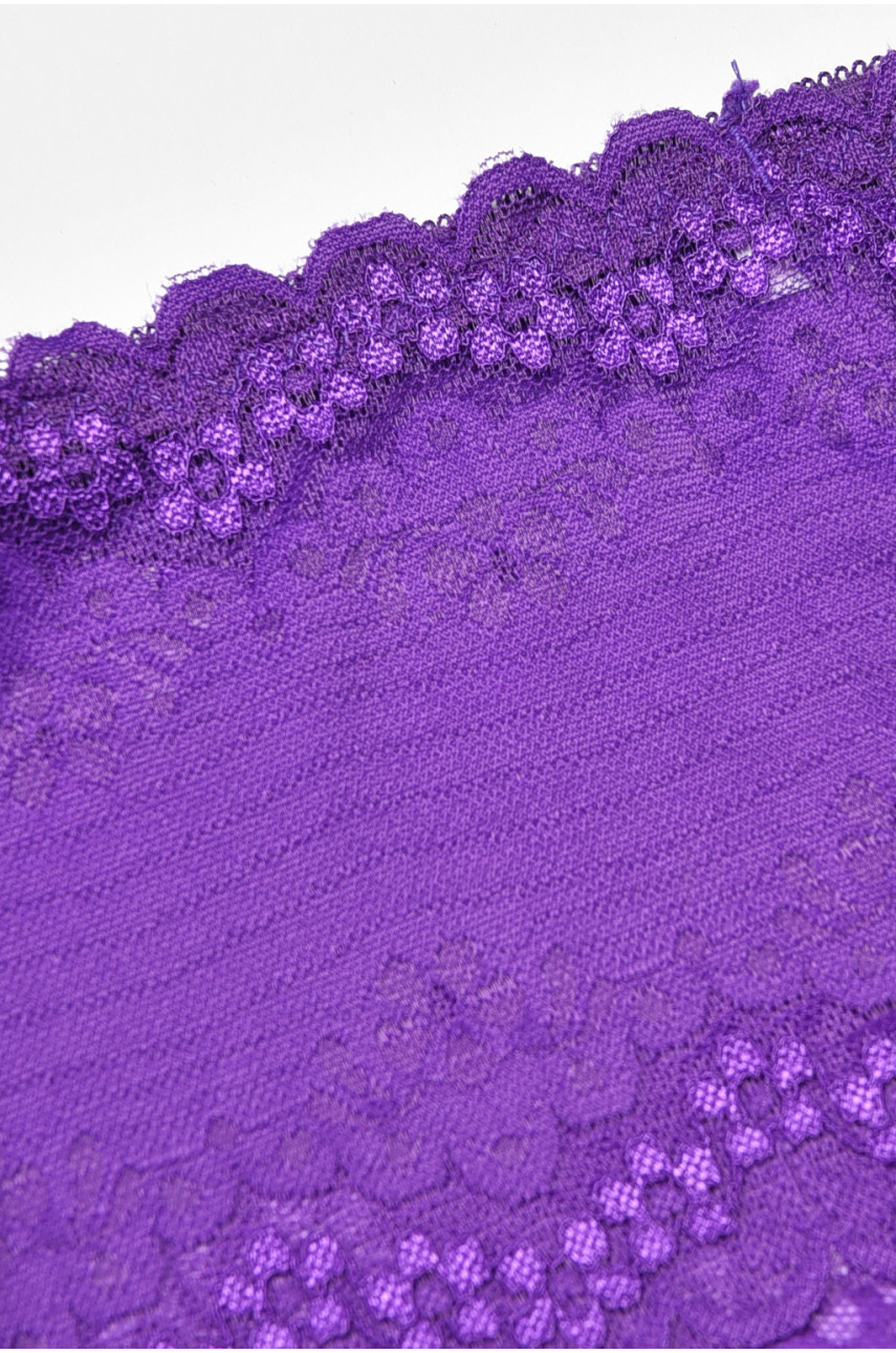 Трусы женские гипюровые фиолетового цвета 3954 204299