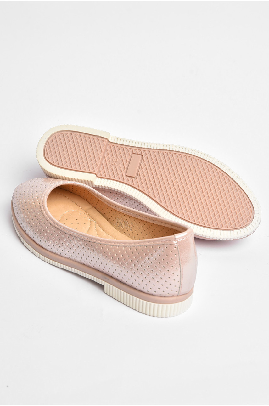 Балетки детские для девочки розового цвета 609-2 204309