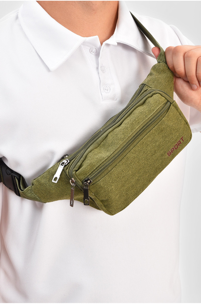 Бананка мужская текстильная цвета хаки 9022 204311