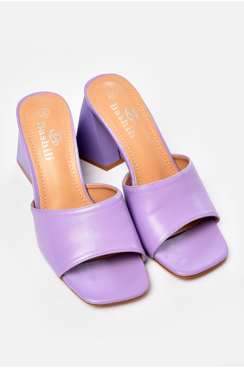 Шлепки женские сиреневого цвета S41-5 204316 Шлепки женские сиреневого цвета S41-5 204316
