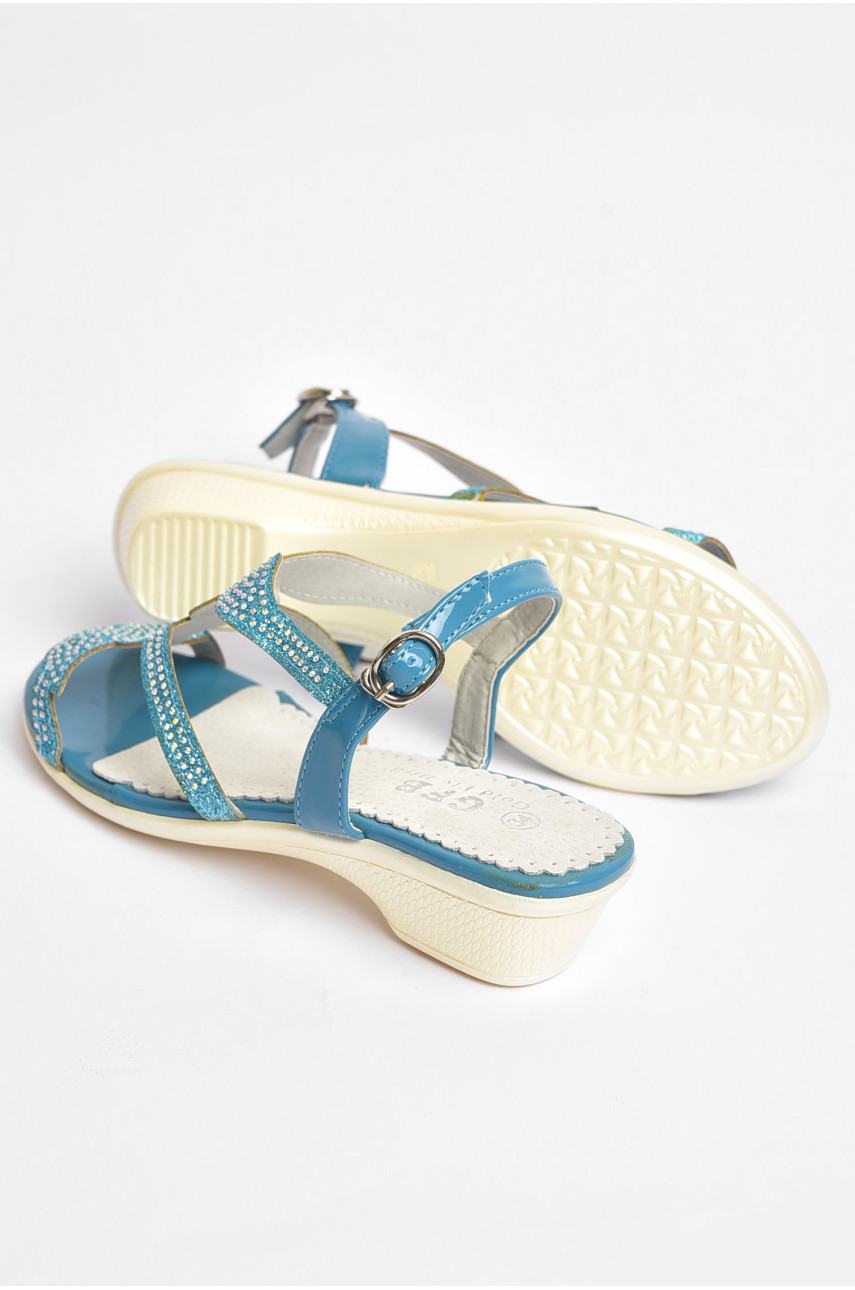 Босоніжки дитячі блакитного кольору 422-5 204361