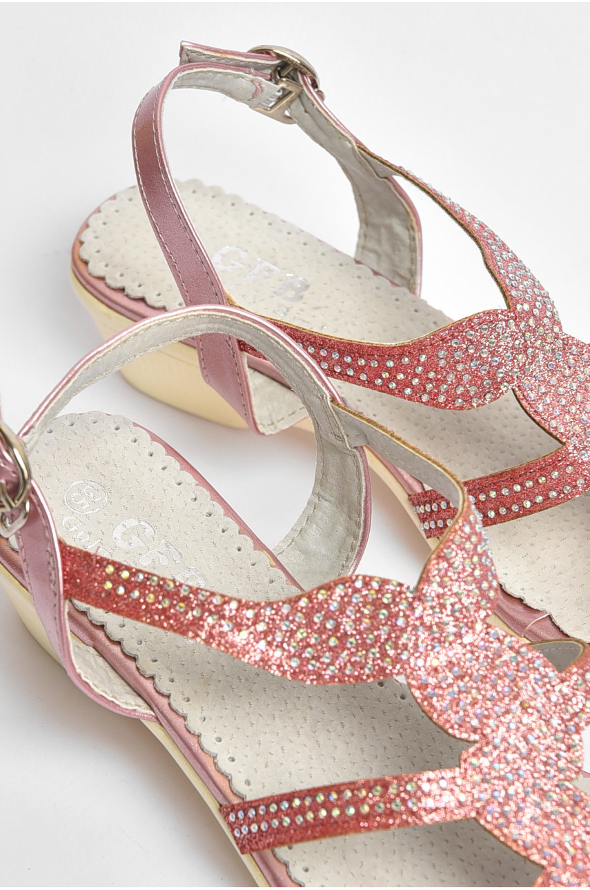 Босоножки детские розового цвета 422-4 204362