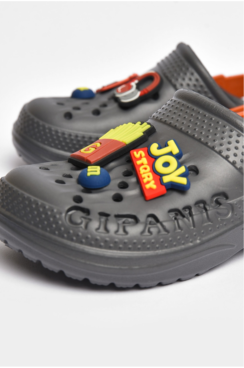 Крокси дитячі темно-сірого кольору СС-009 204416