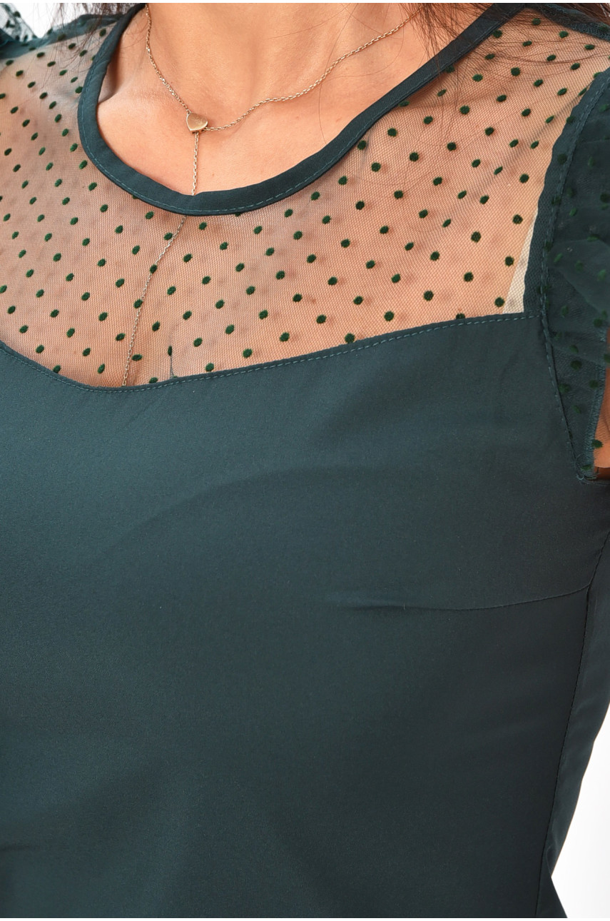 Сарафан женский темно-зеленого цвета 204431 Сарафан женский темно-зеленого цвета 204431