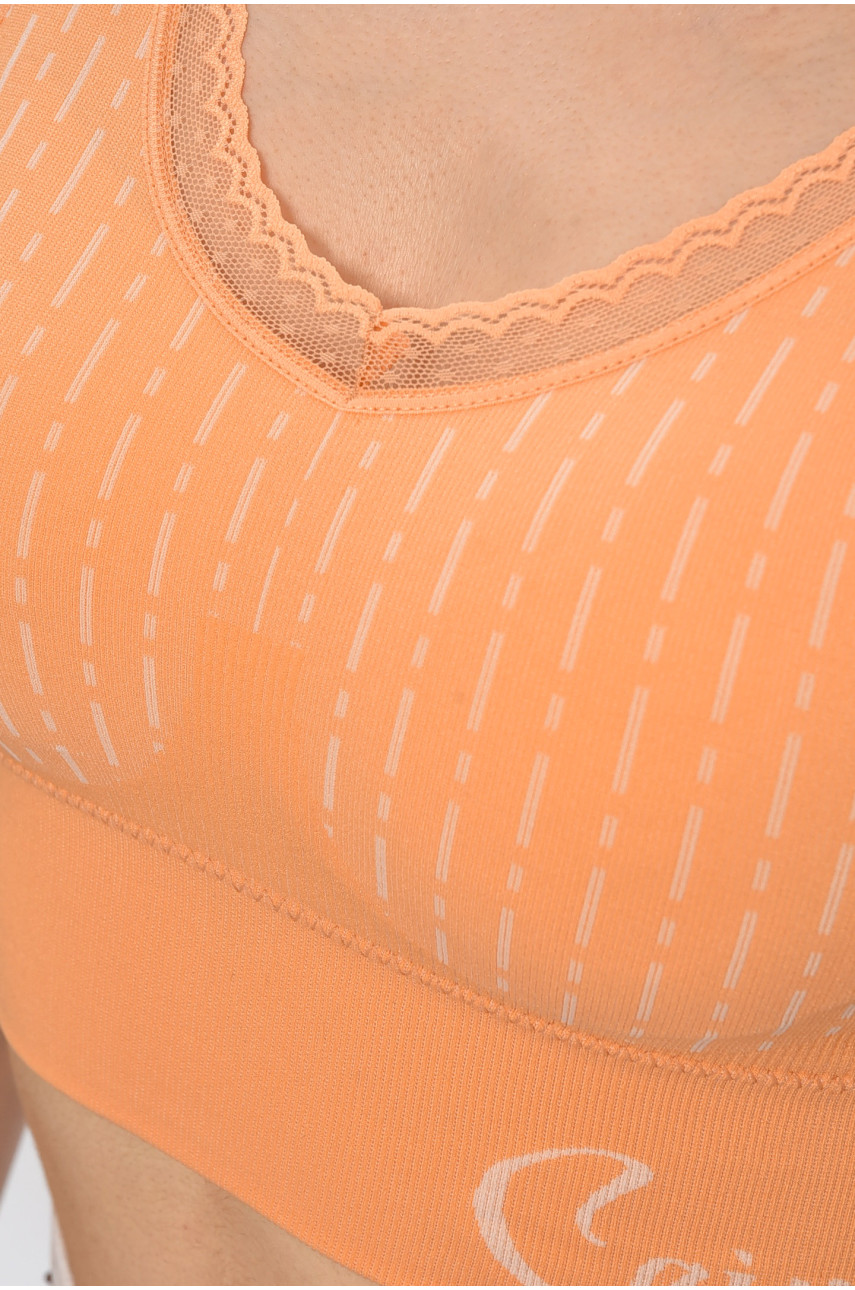 Топ женский оранжевого цвета чашка В 2042 204437 Топ женский оранжевого цвета чашка В 2042 204437