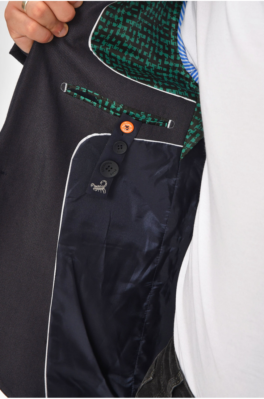 Пиджак мужской темно-синего цвета 204451