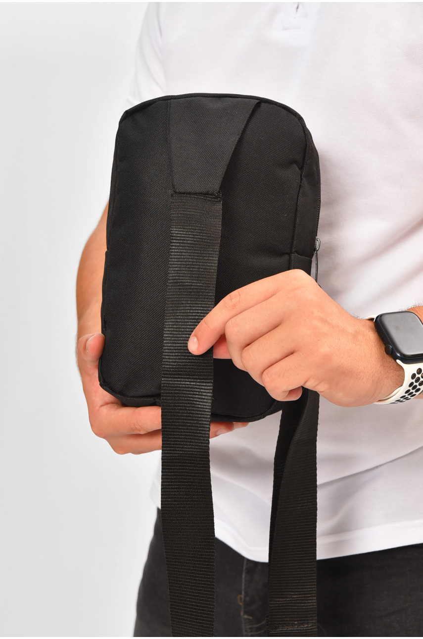 Сумка чоловіча через плече чорного кольору 18 204455