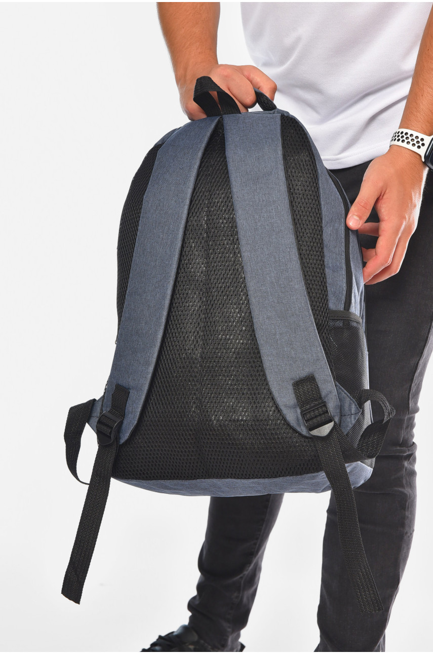 Рюкзак чоловічий спортивний темно-синього кольору 204465
