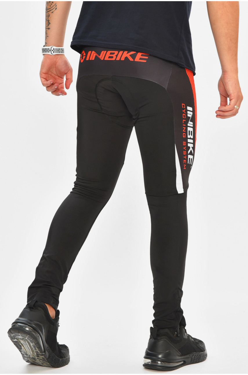 Велоштаны мужские черного цвета с принтом А387 204489 Велоштаны мужские черного цвета с принтом А387 204489