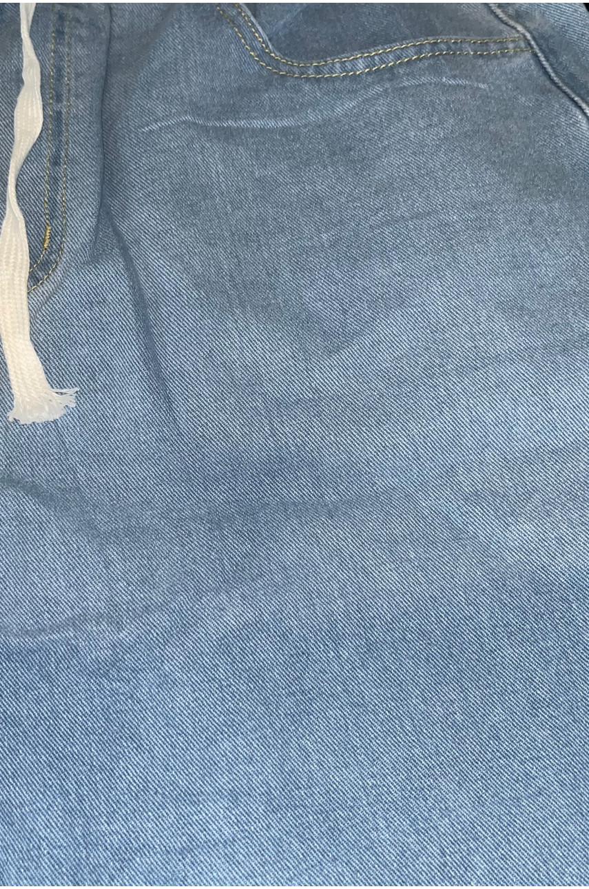 Шорты мужские голубого цвета Уценка 204494