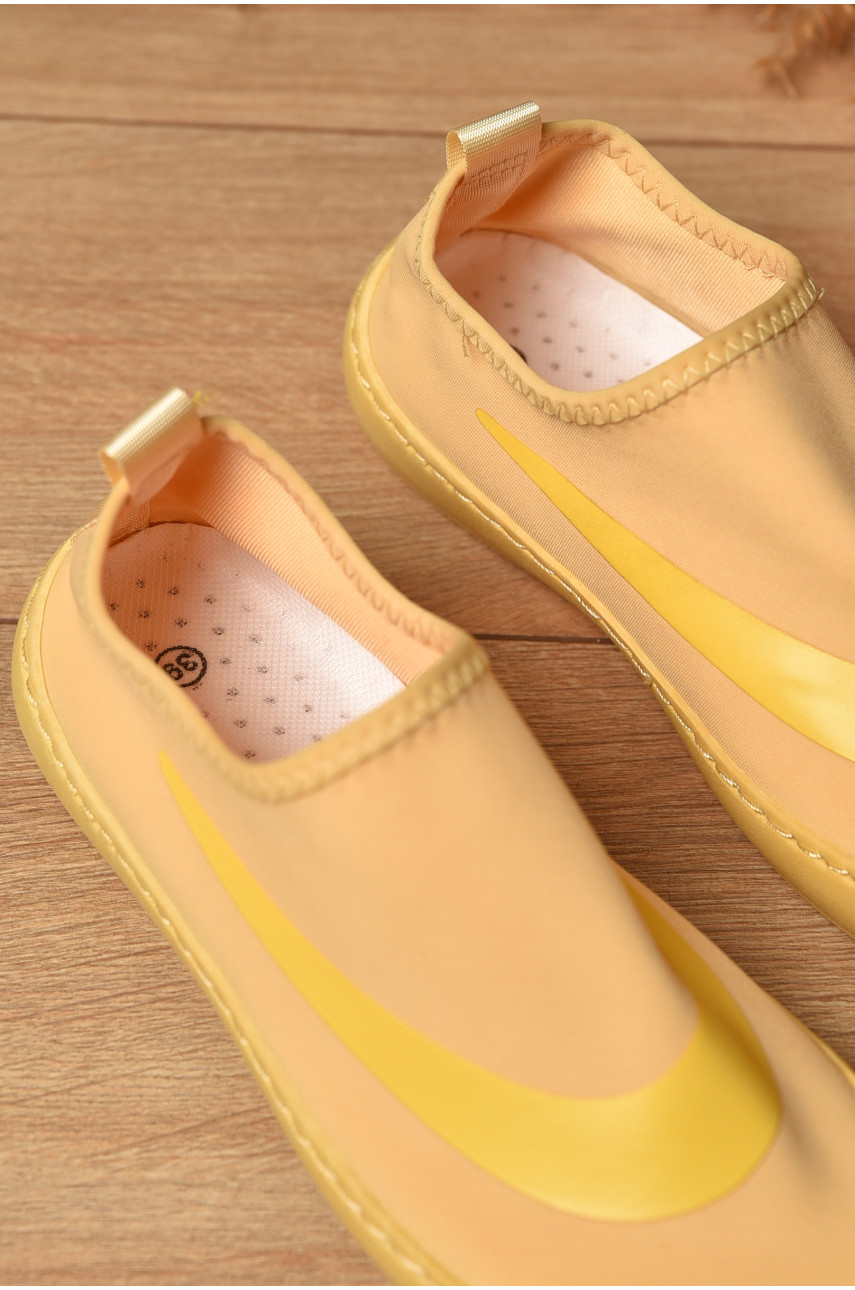 Мокасины женские желтого цвета а70-7 204541