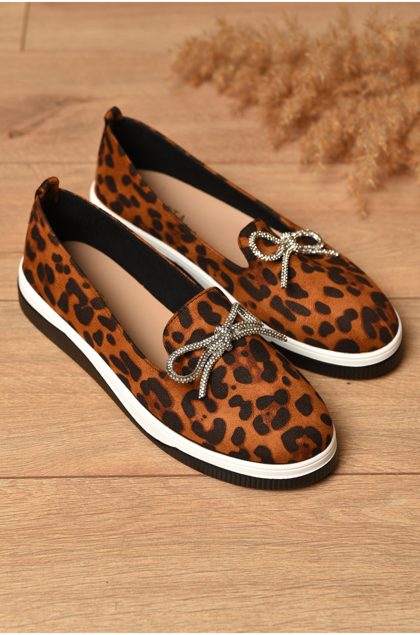 Туфлі-лофери жіночі коричневого кольору Х327-8 204574