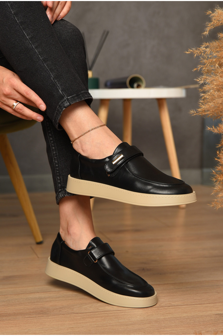 Туфлі-лофери жіночі чорного кольору Е375-2 204575 Туфлі-лофери жіночі чорного кольору Е375-2 204575