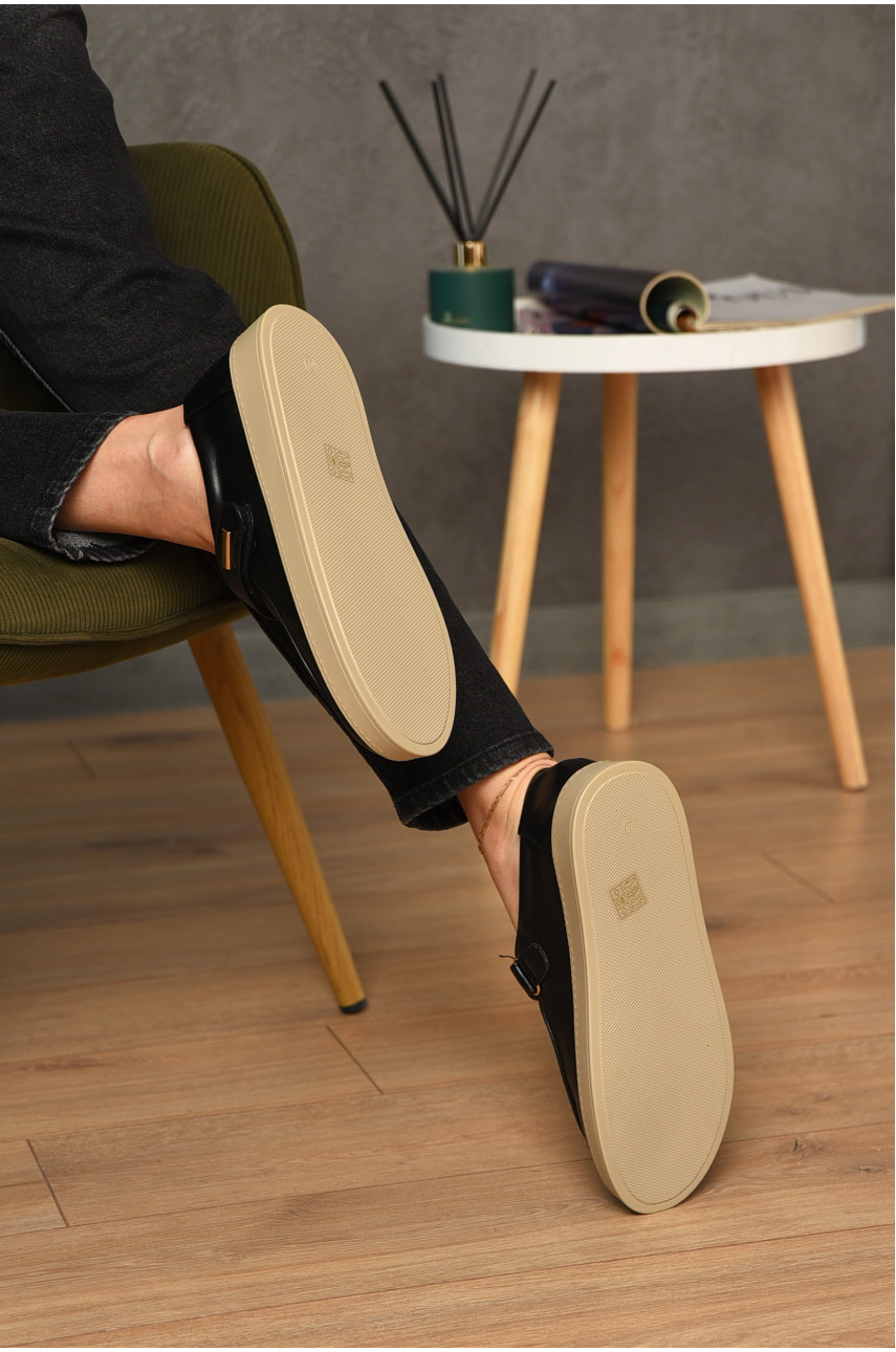 Туфлі-лофери жіночі чорного кольору Е375-2 204575 Туфлі-лофери жіночі чорного кольору Е375-2 204575