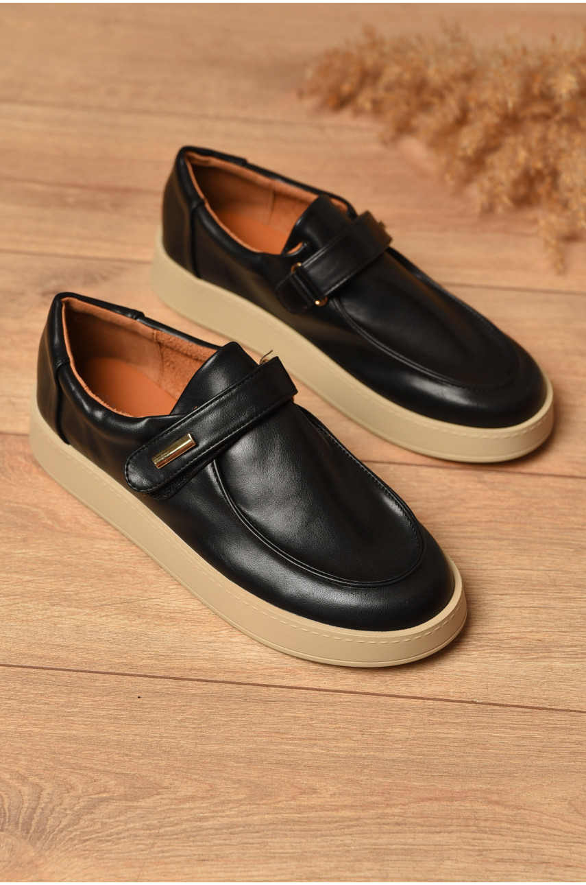 Туфлі-лофери жіночі чорного кольору Е375-2 204575 Туфлі-лофери жіночі чорного кольору Е375-2 204575