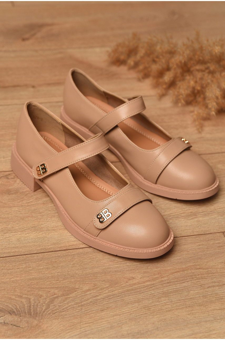 Туфлі жіночі бежевого кольору 78-2 204579