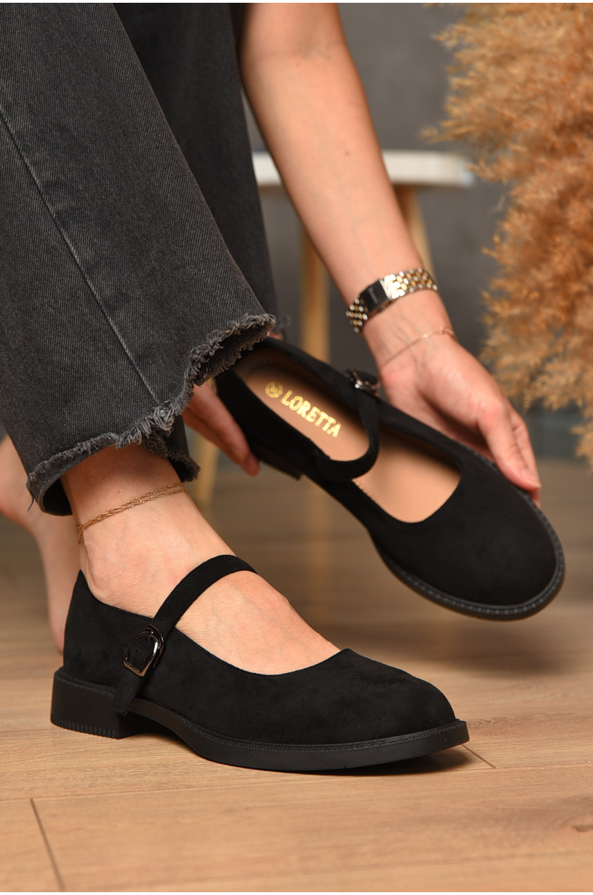 Туфлі жіночі чорного кольору 79-5 204583 Туфлі жіночі чорного кольору 79-5 204583