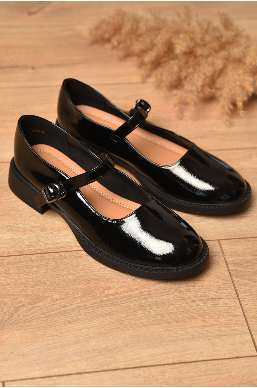 Туфлі жіночі чорного кольору 79-3 204584 Туфлі жіночі чорного кольору 79-3 204584
