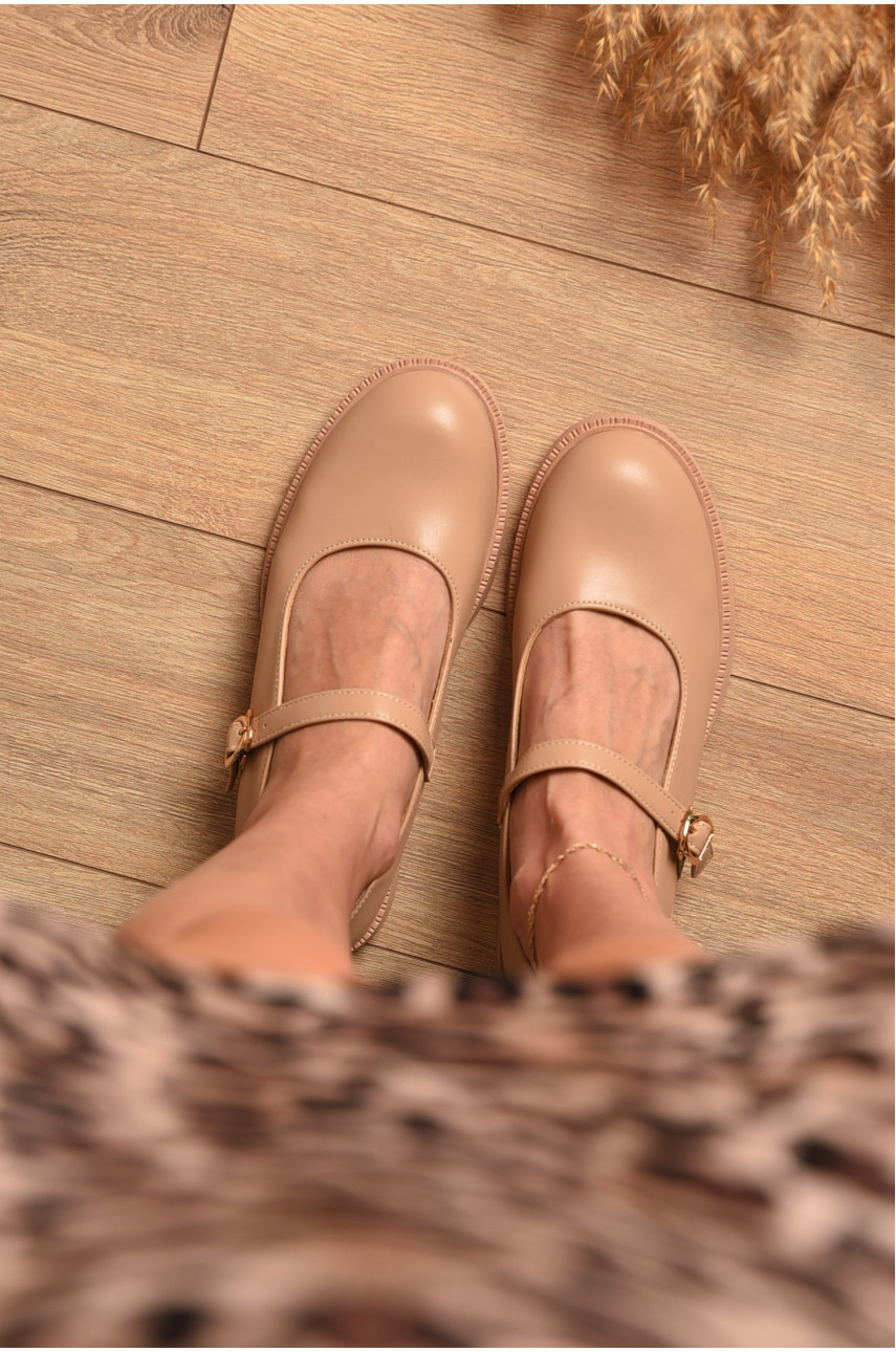 Туфли женские бежевого цвета 79-2 204585