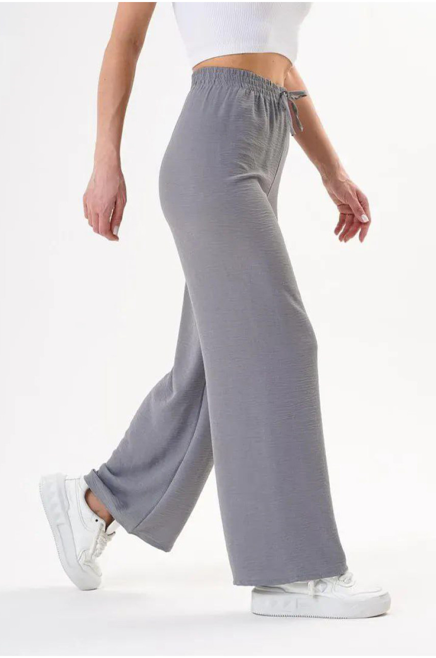 Штаны женские однотонные серого  цвета 1337 204615