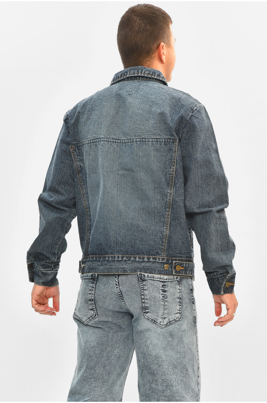 Джинсівка чоловіча синього кольору 962-1 204663