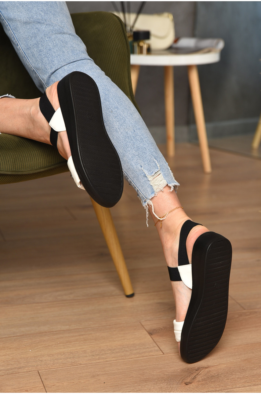 Босоніжки жіночі білого кольору С12-2 204666