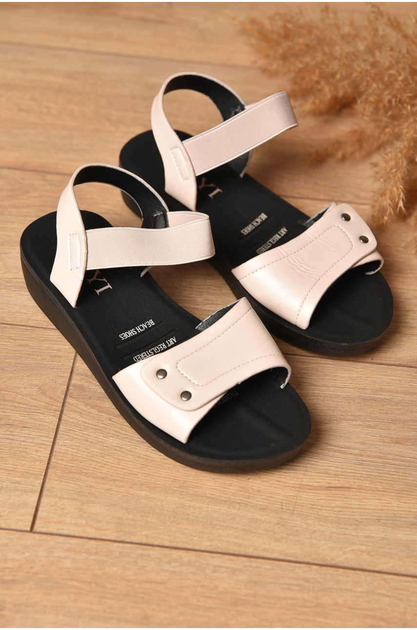 Босоніжки жіночі світло-бежевого кольору С20-3 204667