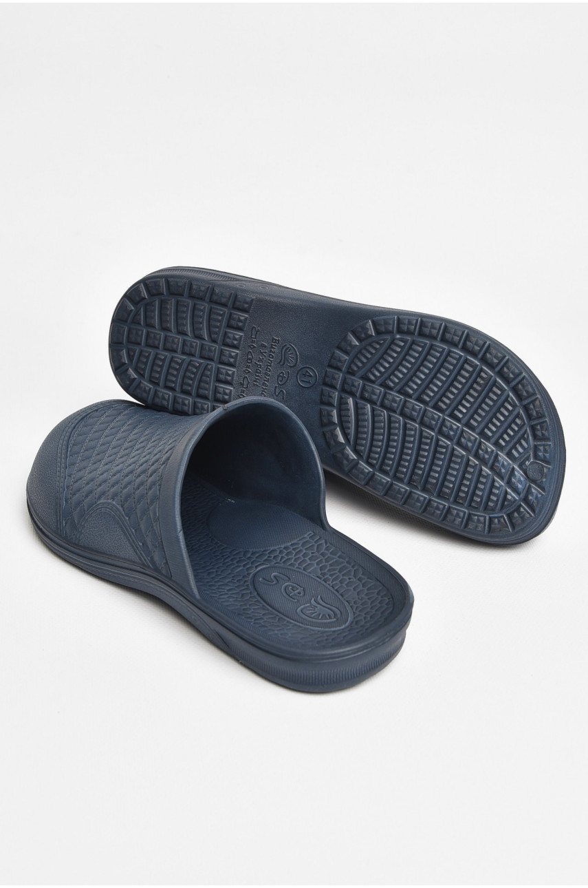 Шльопанці чоловічі піна темно-синього кольору П-28 204677
