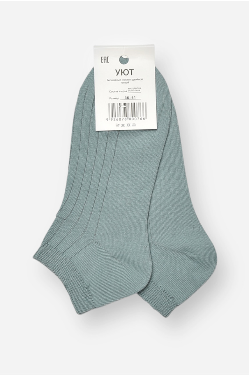 Носки женские спортивные демисезонные мятного цвета 22-03(ВL-11) 204724