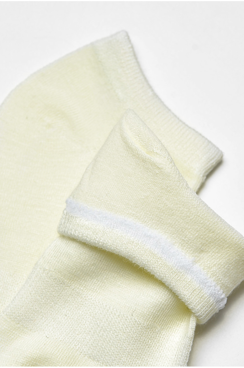 Носки мужские демисезонные спортивные молочного цвета А21-6 204730