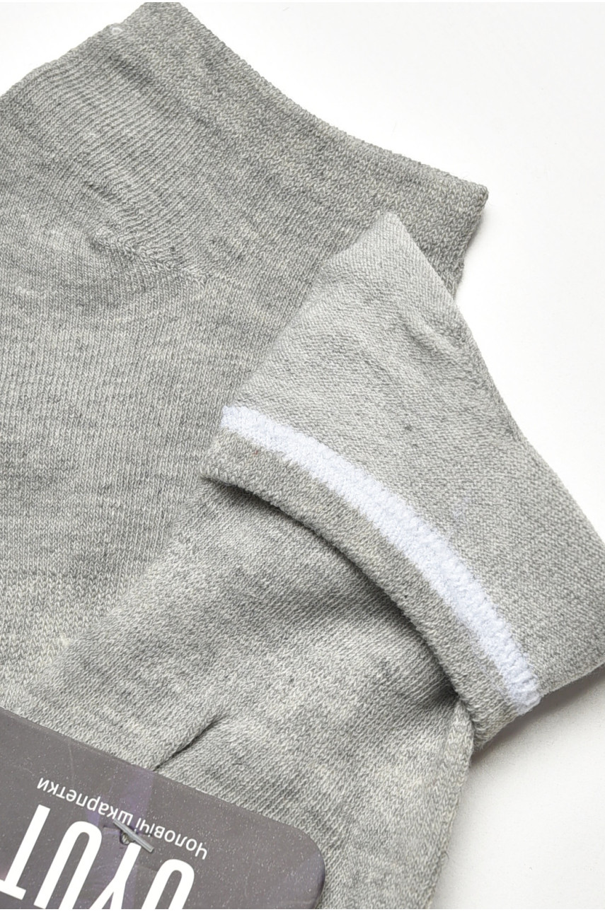 Носки мужские спортивные демисезонные серого цвета А21-6 204732 Носки мужские спортивные демисезонные серого цвета А21-6 204732