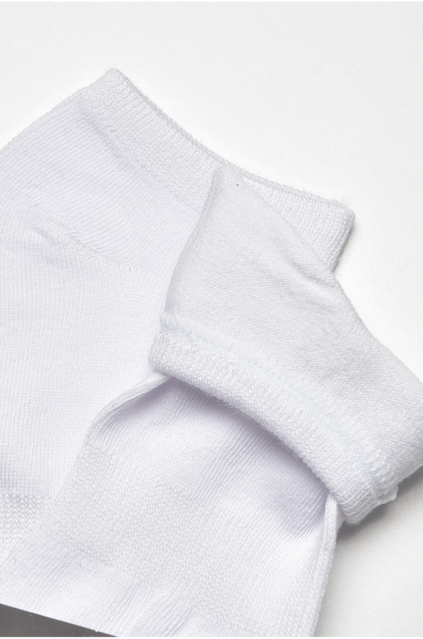 Носки мужские спортивные демисезонные белого цвета А21-6 204734