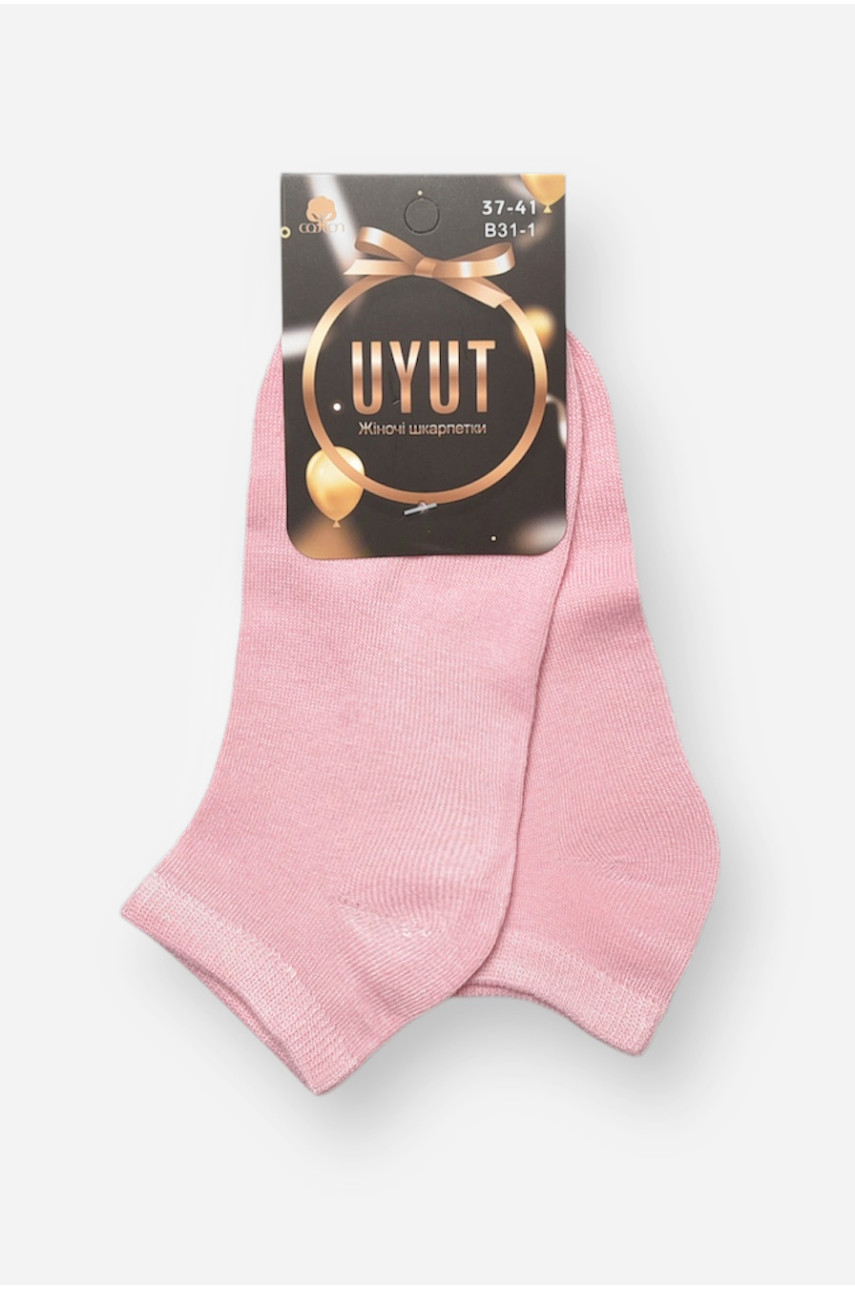 Носки женские спортивные демисезонные розового цвета В31-1 204735
