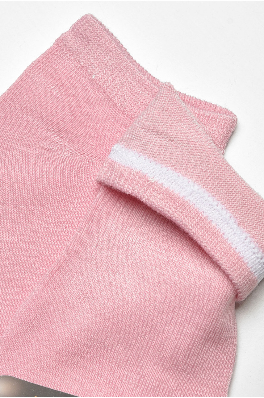 Носки женские спортивные демисезонные розового цвета В31-1 204735