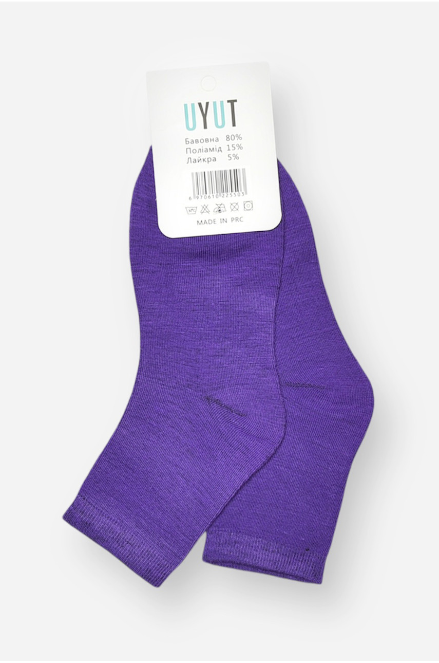 Носки женские демисезонные фиолетового цвета В-27-2 204741