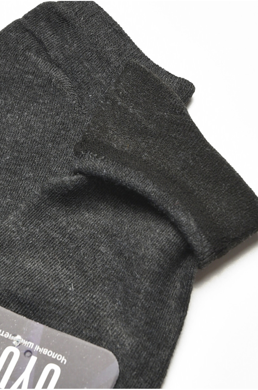 Носки мужские спортивные демисезонные тёмно-серого цвета А21-2 204745