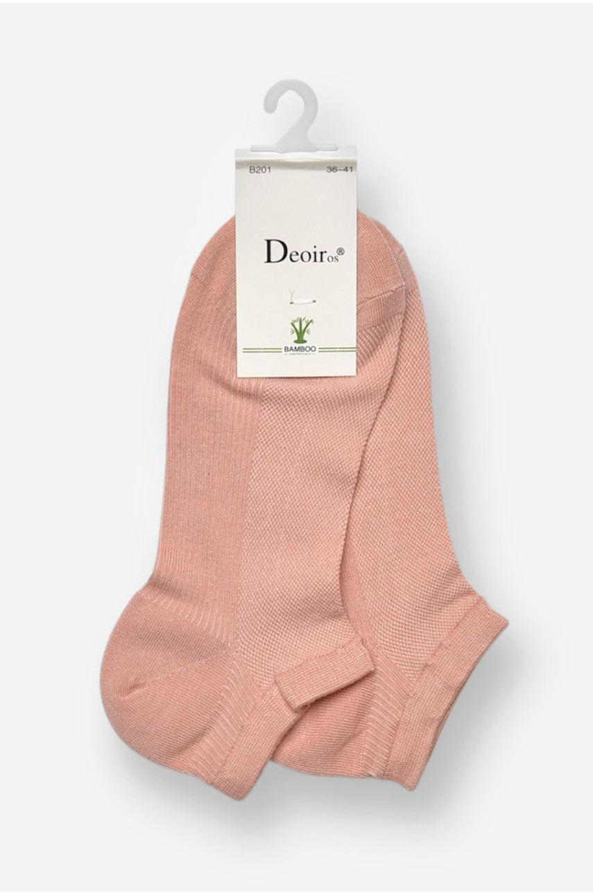 Носки женские спортивные демисезонные пудрового цвета В201-3 204756