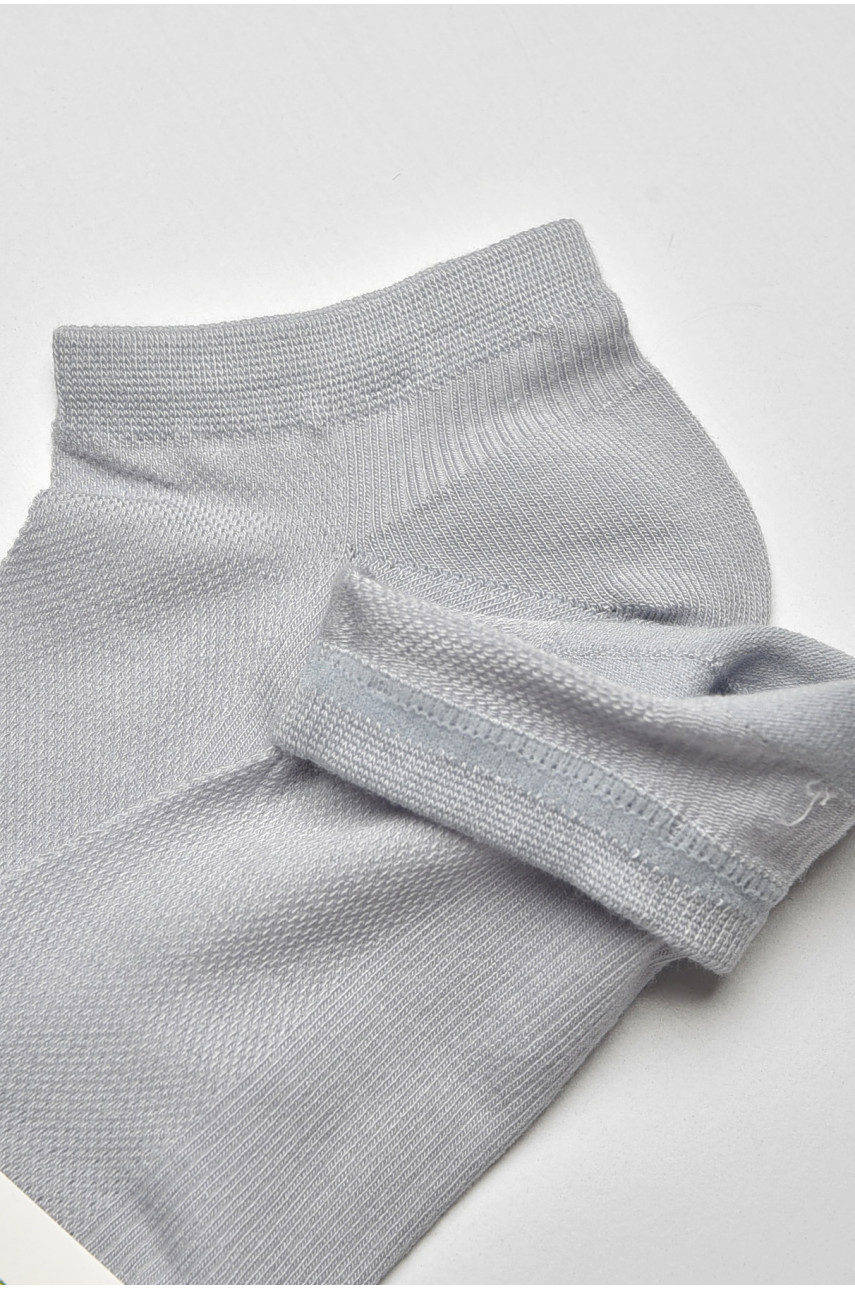 Носки женские спортивные демисезонные серого цвета В201-3 204758