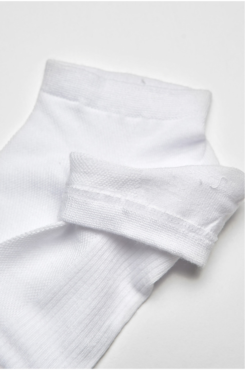 Носки мужские спортивные демисезонные белого цвета А301-3 204764