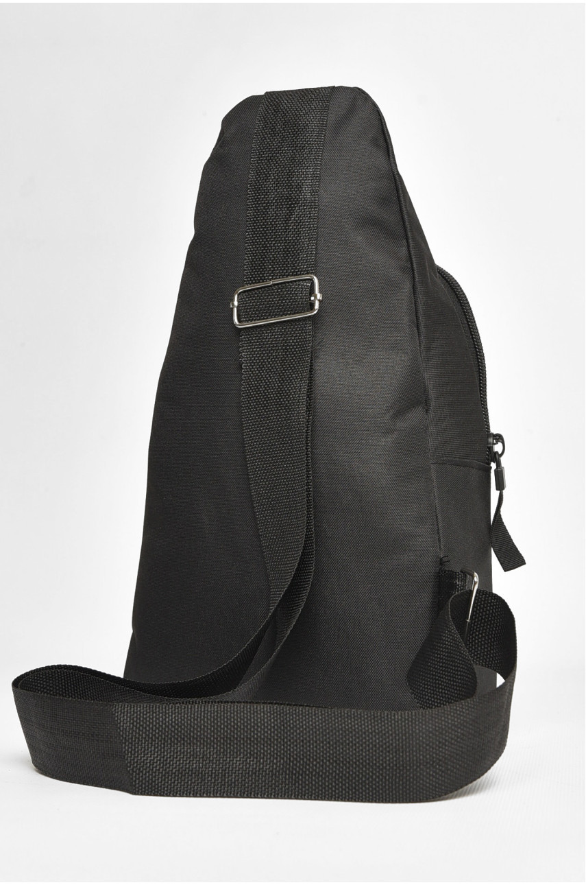 Сумка чоловіча через плече текстиль чорного кольору 508 204774