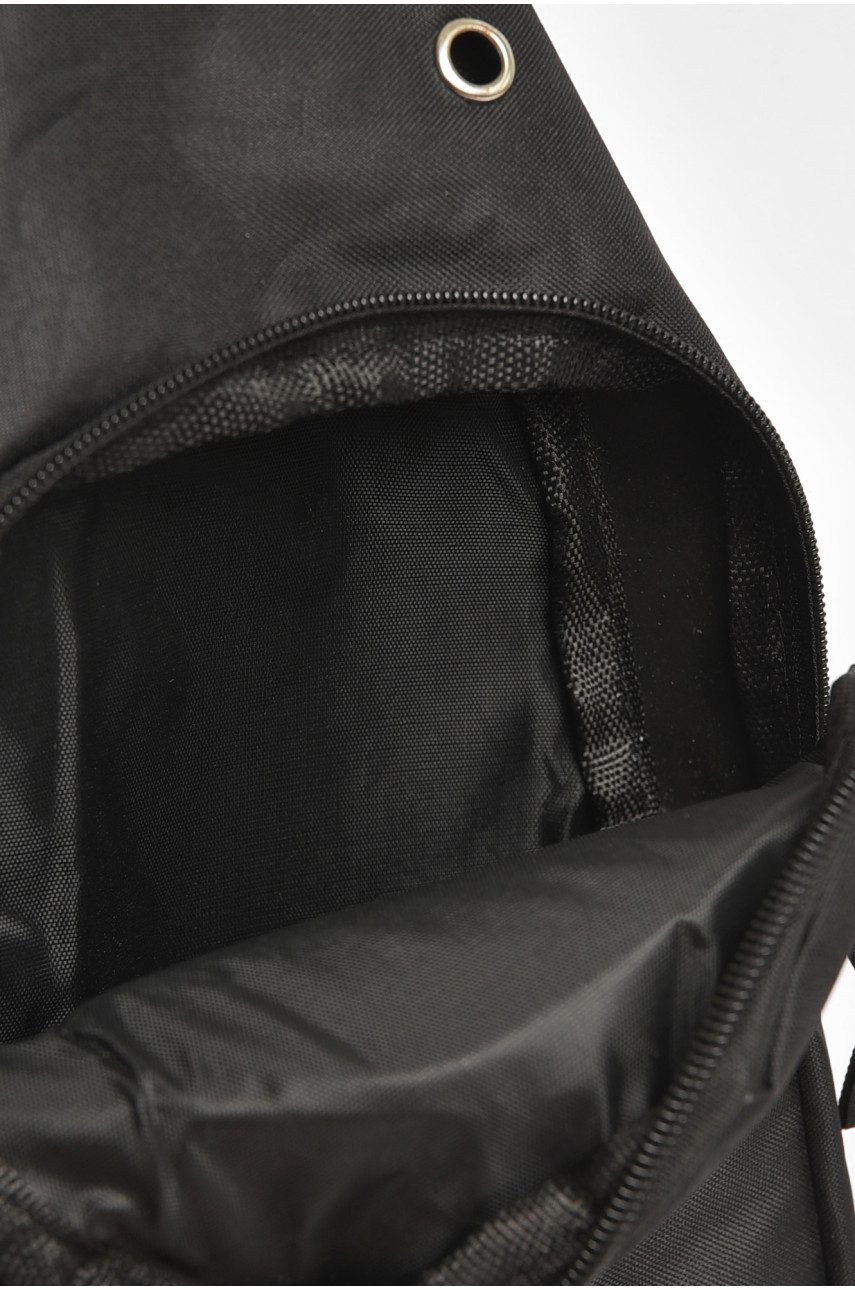 Сумка чоловіча через плече текстиль чорного кольору 508 204774