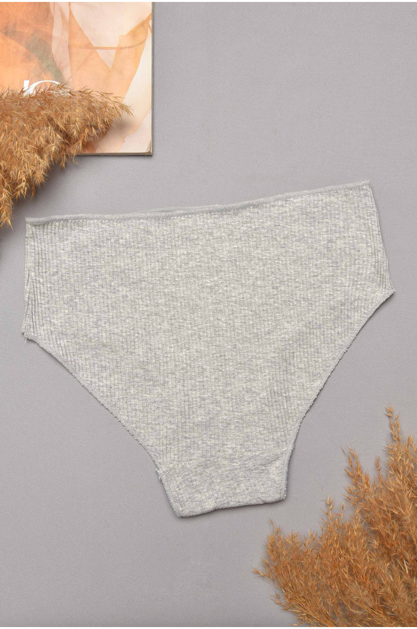 Трусы женские полубатальные серого цвета 57259 204780