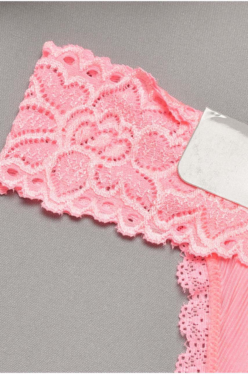 Стринги женские однотонные розового цвета 7923 204782