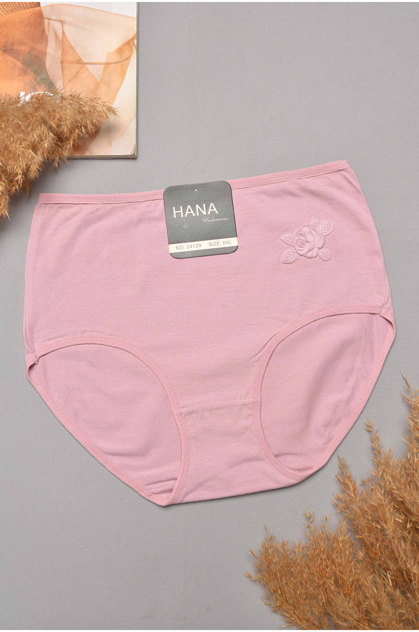 Трусы женские полубатальные розового цвета 24129 204787