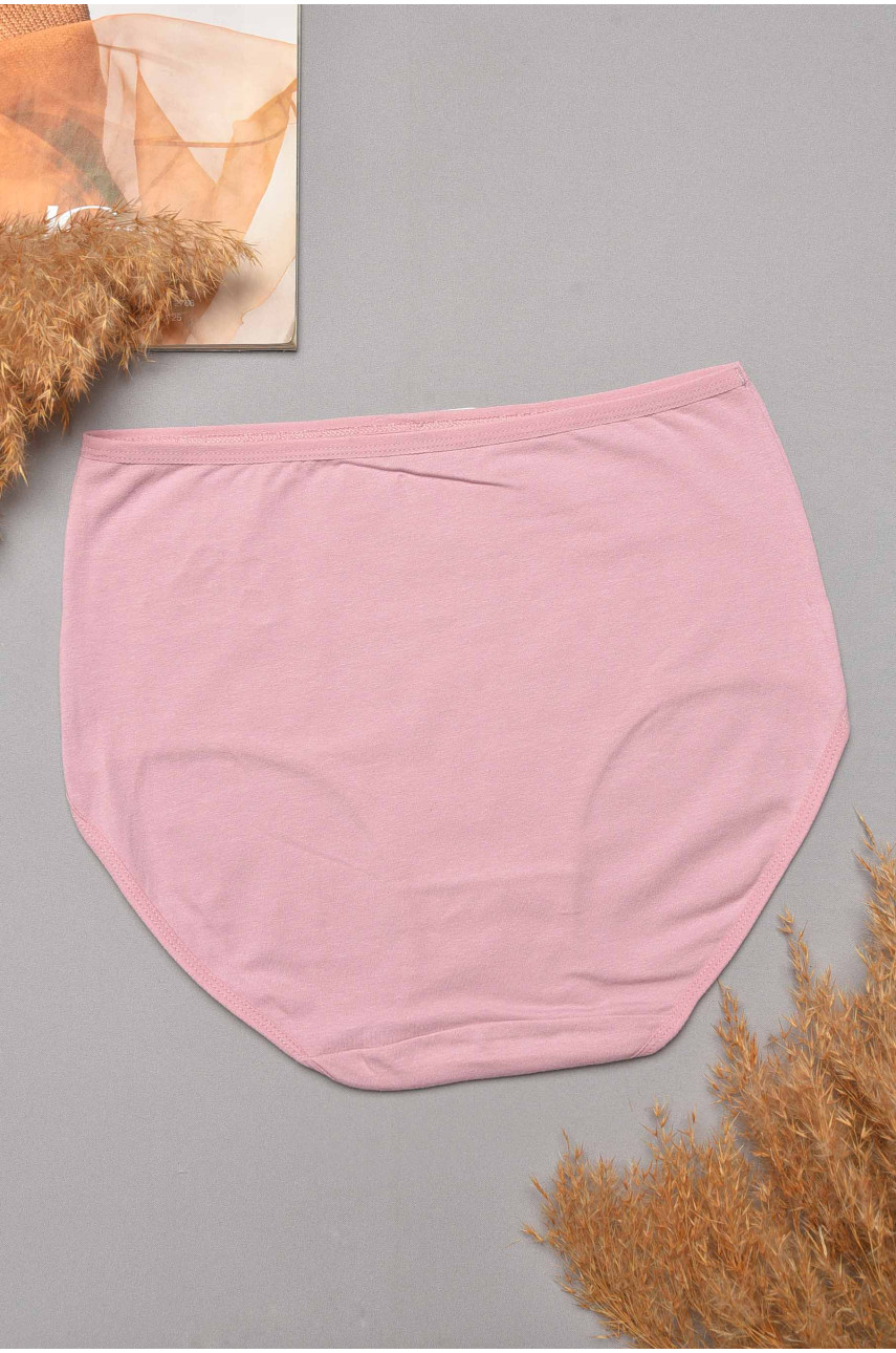 Трусы женские полубатальные розового цвета 24129 204787