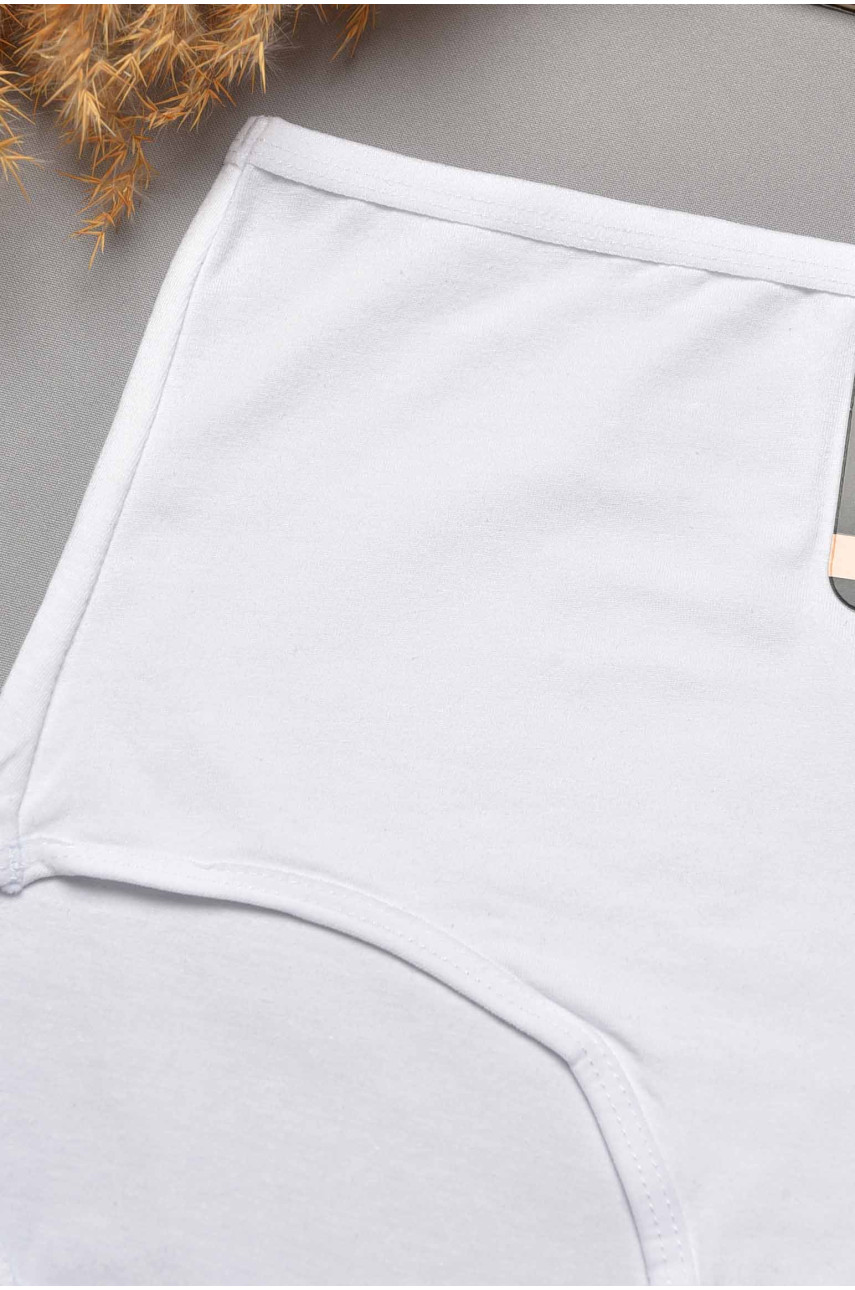Труси жіночі напівбатальні білого кольору 24129 204788