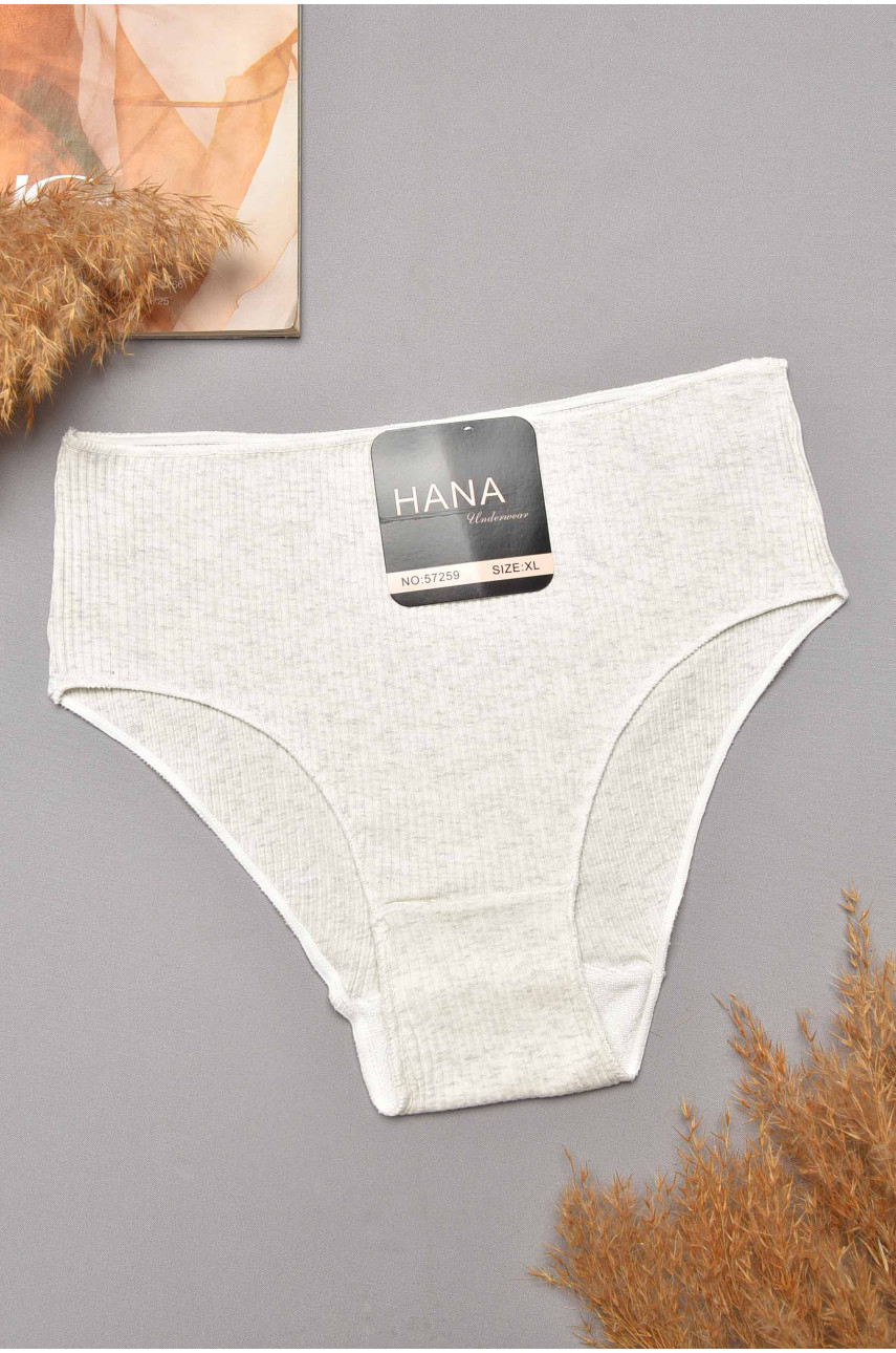Трусы женские полубатальные молочного цвета 57259 204791